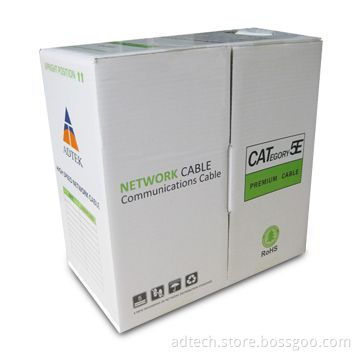 LSZH UTP Solid 24AWG Grey Cable 305M/Box